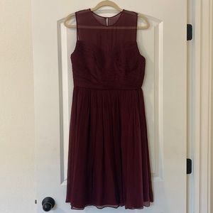 J.Crew burgundy bridesmaid / cocktail dress- size 8.